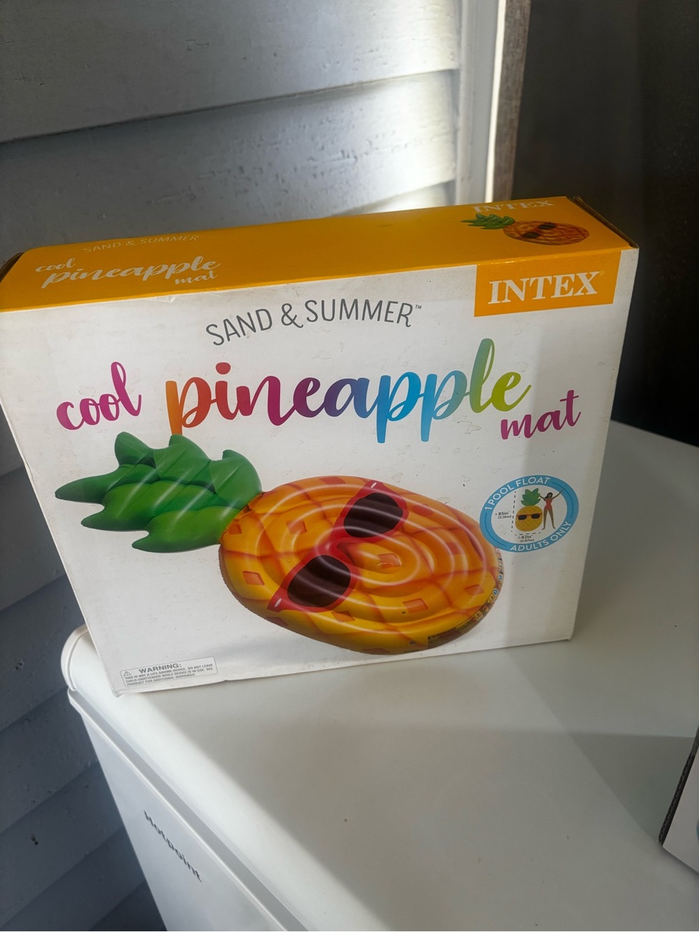 Intex Sand & Summer Cool Pineapple Mat - Yellow/Green